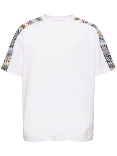 T-shirt En Jersey De Coton - MISSONI - Modalova