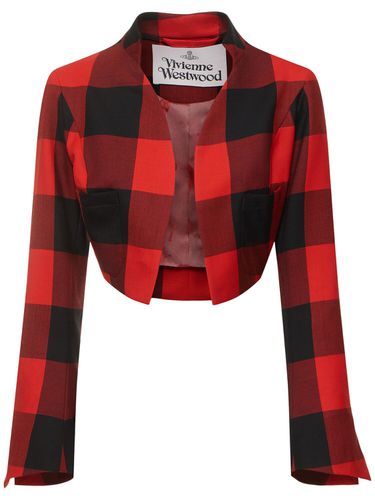 Veste Courte En Laine Tartan - VIVIENNE WESTWOOD - Modalova