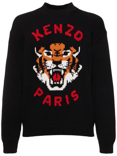 Pull-over En Maille De Coton Mélangé - KENZO PARIS - Modalova