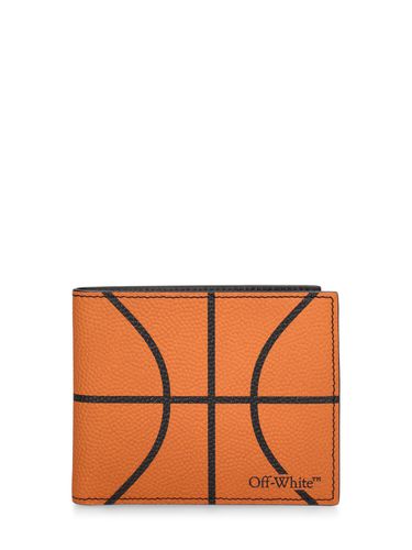 Portefeuille À Deux Volets En Cuir Basketball - OFF-WHITE - Modalova