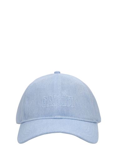 Casquette En Denim - GANNI - Modalova