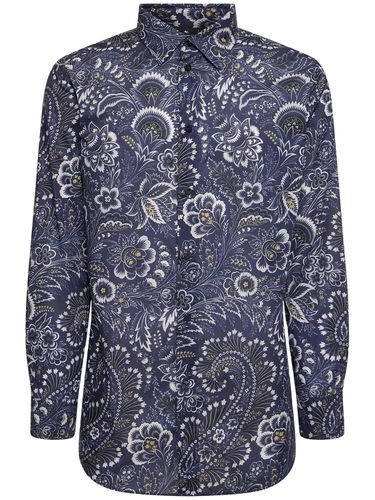 Chemise À Manches Longues En Coton Imprimé - ETRO - Modalova