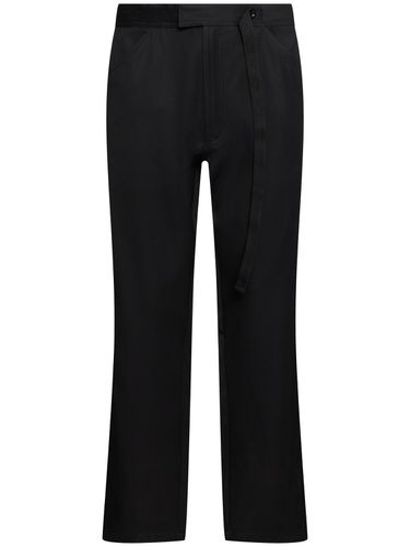 Pantalon Élégant En Sergé De Coton Et Viscose - 4SDESIGNS - Modalova