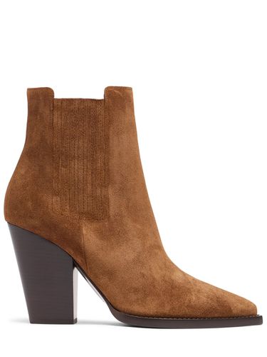 Bottes Chelsea En Cuir Theo 95 Mm - SAINT LAURENT - Modalova