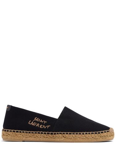 Espadrilles En Toile 10 Mm - SAINT LAURENT - Modalova