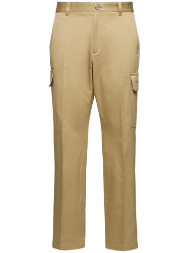 Pantalon Cargo En Gabardine De Coton - VERSACE - Modalova