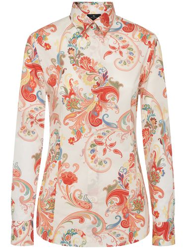 Chemise En Popeline De Coton Imprimé - ETRO - Modalova