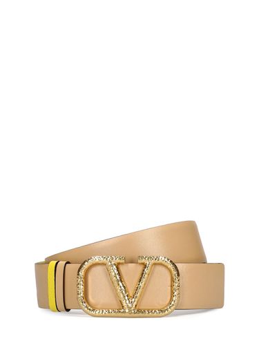 Ceinture Réversible En Cuir V Logo 40 Mm - VALENTINO GARAVANI - Modalova