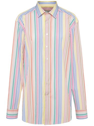 Chemise En Popeline À Rayures - ETRO - Modalova