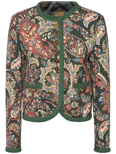 Veste Sans Col Matelassée Imprimée - ETRO - Modalova