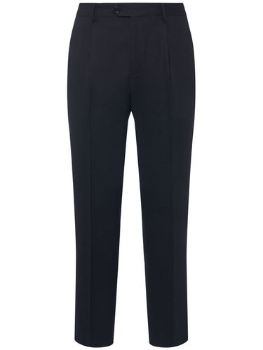 Pantalon Plissé En Laine Mélangée - ETRO - Modalova