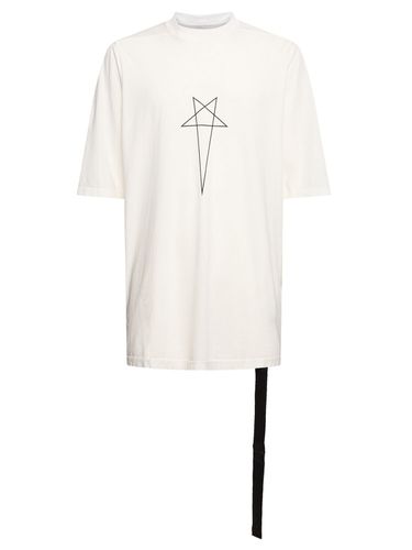 T-shirt En Coton Jumbo Ss T - RICK OWENS DRKSHDW - Modalova