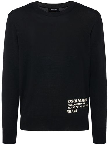 Pull-over En Laine À Col Ras-du-cou Ceresio 9 - DSQUARED2 - Modalova