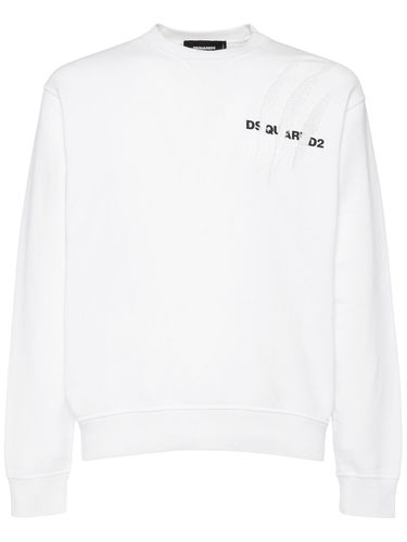 Sweat-shirt Cool Fit En Coton À Col Ras-du-cou - DSQUARED2 - Modalova