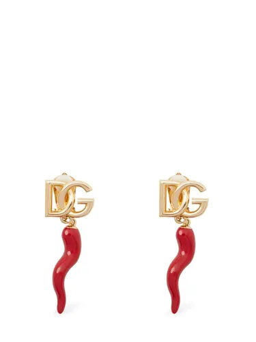 Boucles D’oreilles À Breloque Dg - DOLCE & GABBANA - Modalova