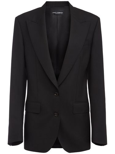 Veste En Laine À Boutonnage Simple - DOLCE & GABBANA - Modalova