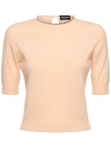 Haut En Jersey Embelli Single - GIORGIO ARMANI - Modalova