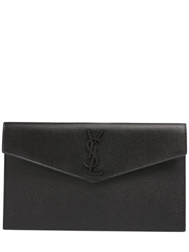 Pochette En Cuir Uptown - SAINT LAURENT - Modalova