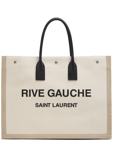 Sac Cabas En Toile Rive Gauche - SAINT LAURENT - Modalova