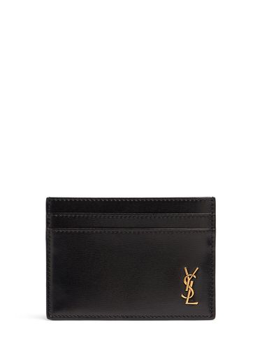 Porte-cartes En Cuir À Monogramme - SAINT LAURENT - Modalova