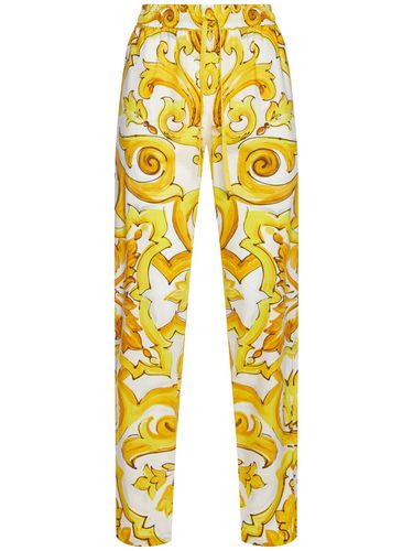 Pantalon Ample Élastique Imprimées - DOLCE & GABBANA - Modalova