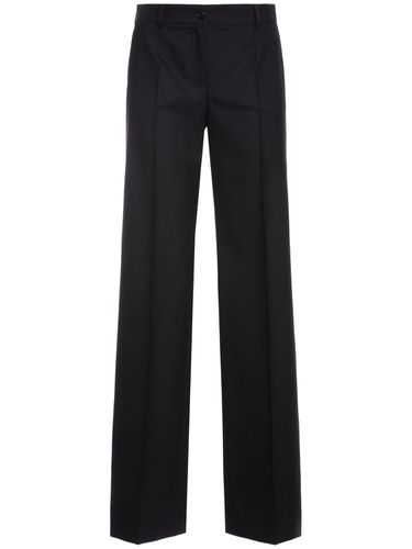 Pantalon Ample En Laine Stretch - DOLCE & GABBANA - Modalova