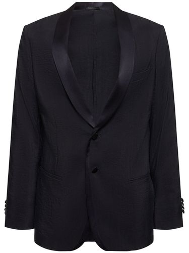 Veste En Soie Mélangée - GIORGIO ARMANI - Modalova