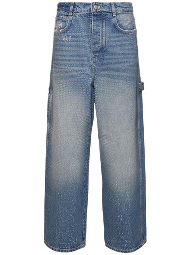 Jean Oversize En Denim À Cristaux - MARC JACOBS - Modalova