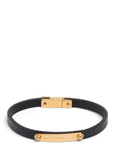 Bracelet En Cuir Ysl - SAINT LAURENT - Modalova