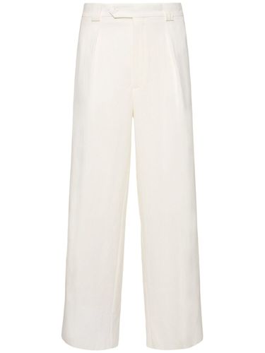 Pantalon Droit En Lin - GIORGIO ARMANI - Modalova