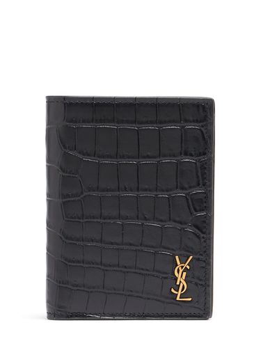 Portefeuille En Cuir Ysl - SAINT LAURENT - Modalova