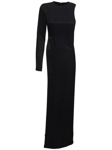 Robe Longue Fluide En Sergé De Cupro - MM6 MAISON MARGIELA - Modalova