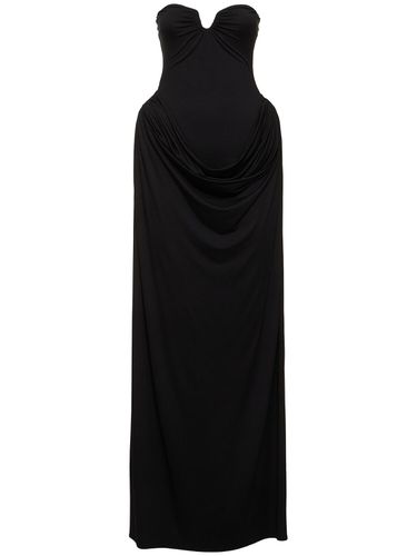 Robe Bustier Longue En Jersey Drapé - MAGDA BUTRYM - Modalova