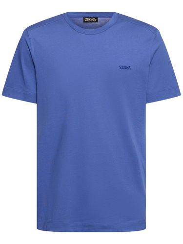 T-shirt Manches Courtes En Coton - ZEGNA - Modalova