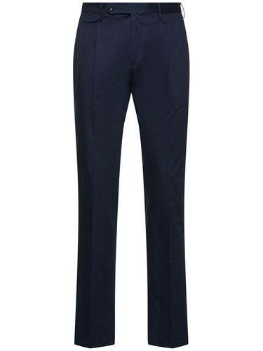 Pantalon En Coton Stretch À Plis - TAGLIATORE - Modalova