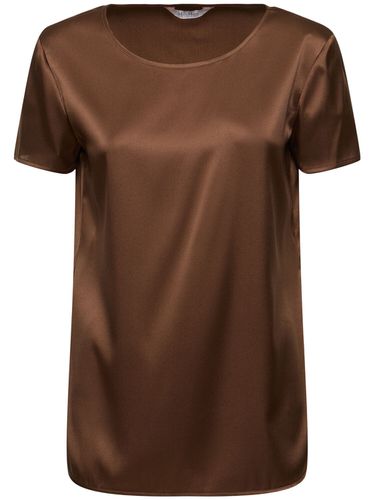 T-shirt En Satin De Soie Cortona - MAX MARA - Modalova