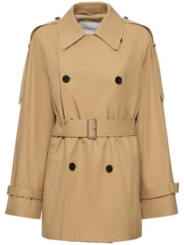 Trench-coat En Gabardine À Double Boutonnage - BURBERRY - Modalova