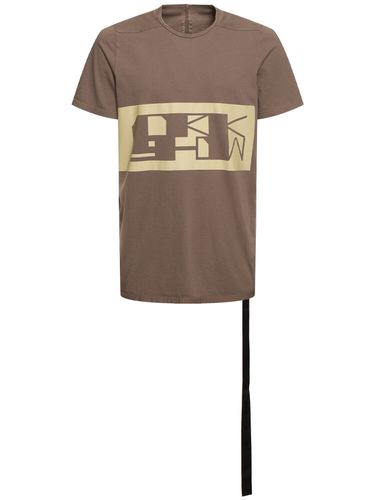 T-shirt En Coton Imprimé Level T - RICK OWENS DRKSHDW - Modalova