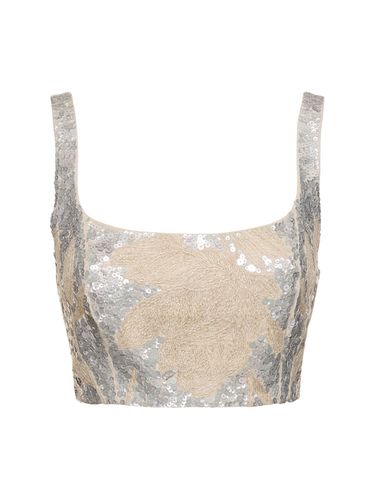 Crop Top En Lin - BRUNELLO CUCINELLI - Modalova