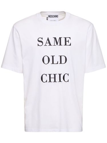 T-shirt Same Old Chic - MOSCHINO - Modalova