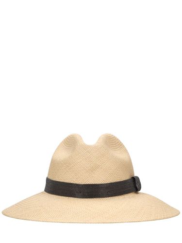 Chapeau En Paille Exotic Flower - BRUNELLO CUCINELLI - Modalova