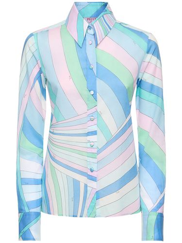 Chemise En Mousseline De Coton Imprimé - PUCCI - Modalova