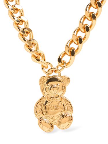 Collier Long À Pendentif Ourson Archive - MOSCHINO - Modalova