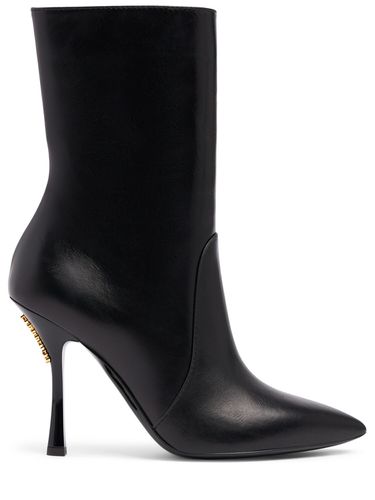 Bottines Zippées En Cuir 100 Mm - MOSCHINO - Modalova