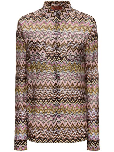 Chemise Manches Longues En Viscose À Chevrons - MISSONI - Modalova