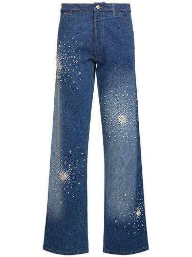 Pantalon Taille Mi-haute En Denim Tie & Dye - DES PHEMMES - Modalova