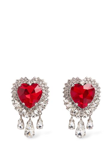 Boucles D'oreilles En Coeur Avec Franges - ALESSANDRA RICH - Modalova