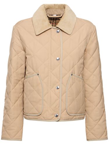 Veste Courte En Nylon Matelassé Lanford - BURBERRY - Modalova