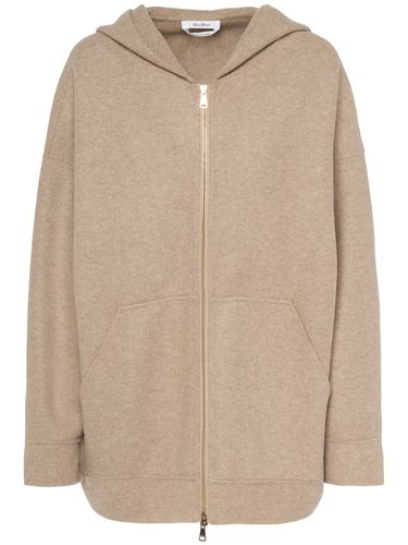 Sweat Zippé En Jersey De Laine À Capuche Saio - MAX MARA - Modalova