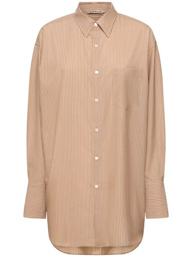 Chemise En Laine Ultra-fine À Rayures - AURALEE - Modalova